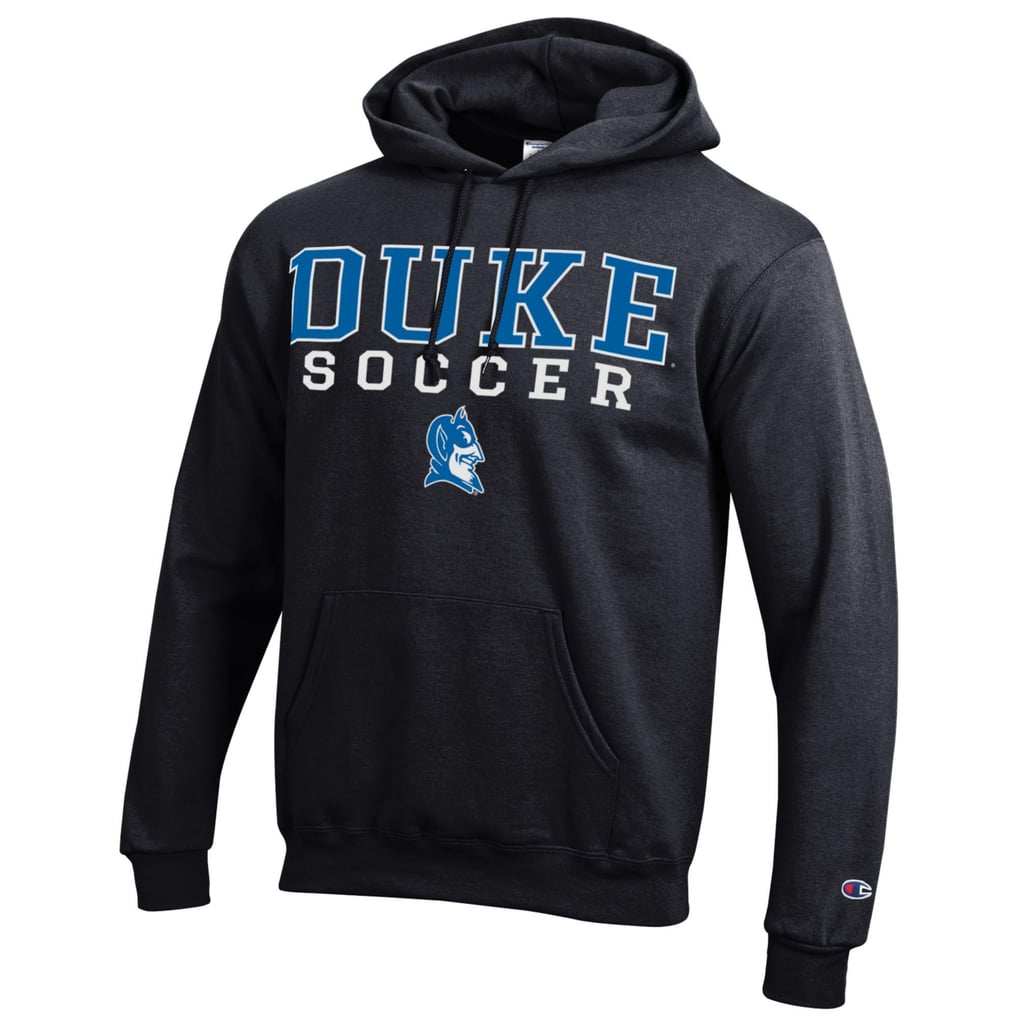  Duke Blue Devils Champion Stacked Logo Soccer Pullover Hoodie - Black