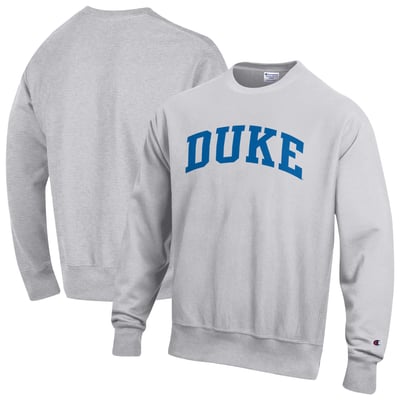 Duke Blue Devils Champion Reverse Weave Fleece Sweatshirt - Gray