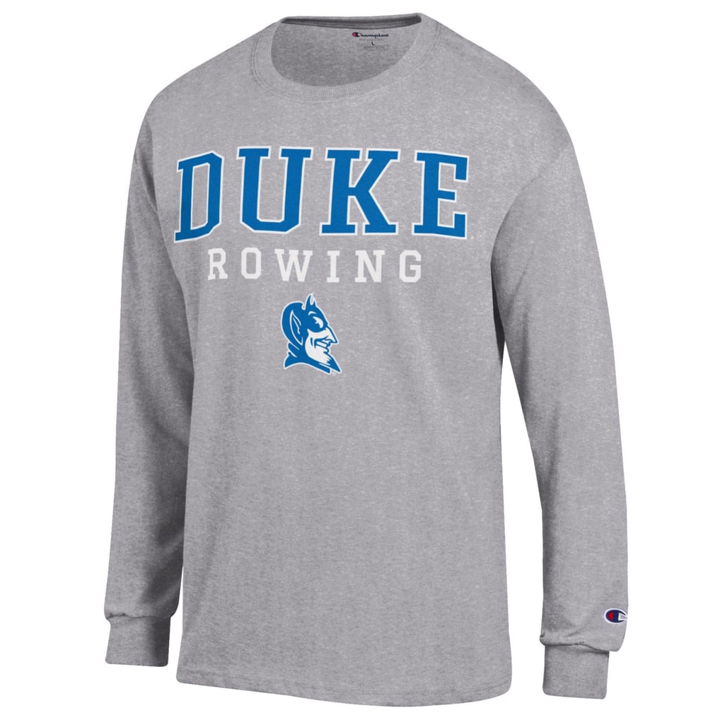  Duke Blue Devils Champion Rowing Jersey Long Sleeve T-Shirt – Gray