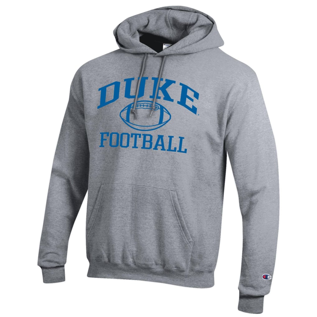 Duke Blue Devils Champion Football Icon Pullover Hoodie - Heather Gray