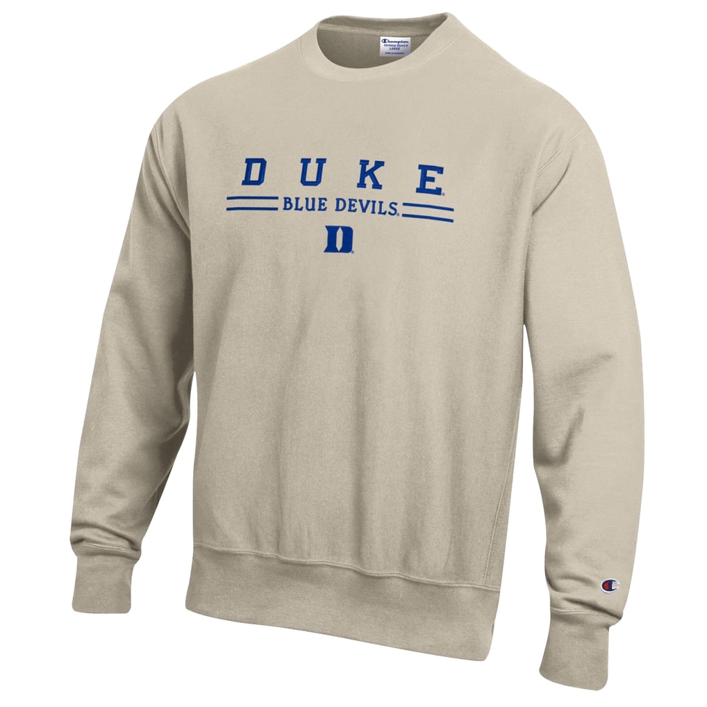 Duke Blue Devils Champion Reverse Weave Crewneck Sweatshirt - Oatmeal