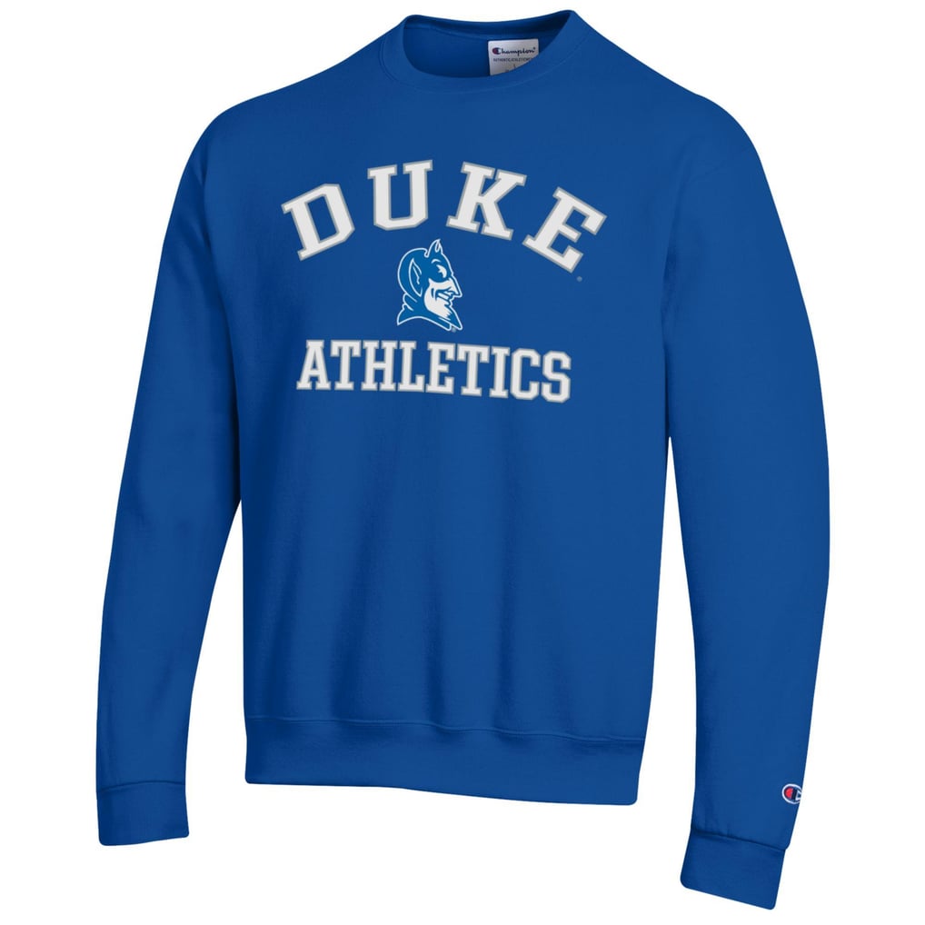  Duke Blue Devils Champion Arch Logo Athletics Pullover Sweatshirt - Royal