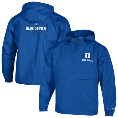 Duke Blue Devils Champion Delay Packable Half-Zip Jacket - Royal