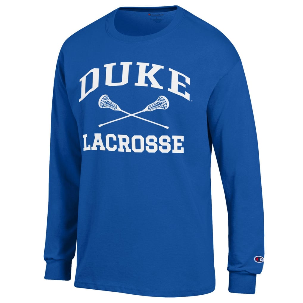  Duke Blue Devils Champion Icon Logo Lacrosse Long Sleeve T-Shirt - Royal