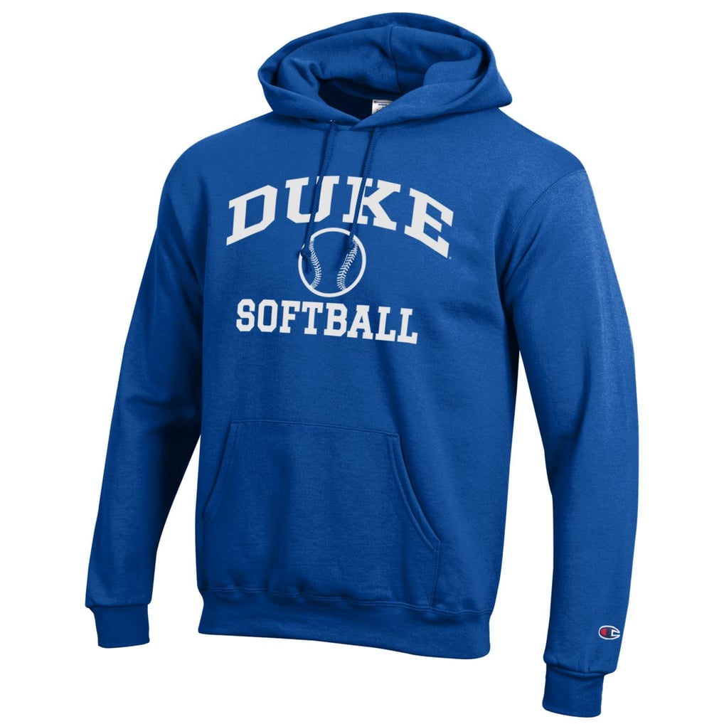  Duke Blue Devils Champion Icon Logo Softball Pullover Hoodie - Royal