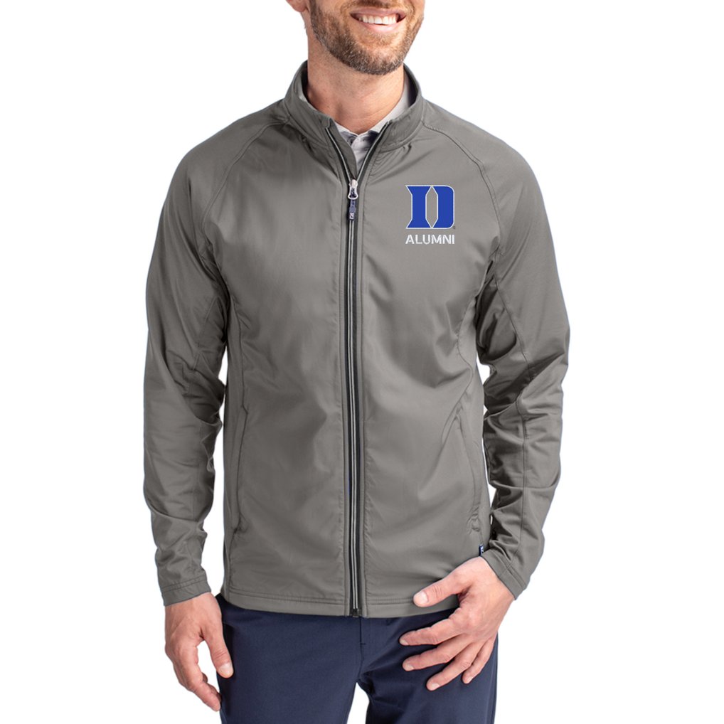 Duke Blue Devils Cutter & Buck  Adapt Eco Hybrid Recycled Full-Zip Jacket - Gray