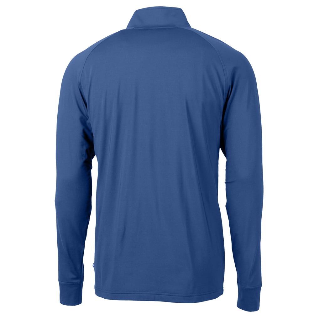 Duke Blue Devils Cutter & Buck Adapt Eco Knit Stretch Recycled Raglan DryTec Quarter-Zip Top - Royal
