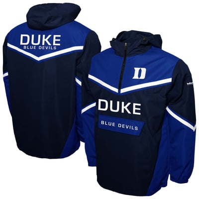 Duke Blue Devils Franchise Club Action Anorak Half-Zip Jacket - Navy