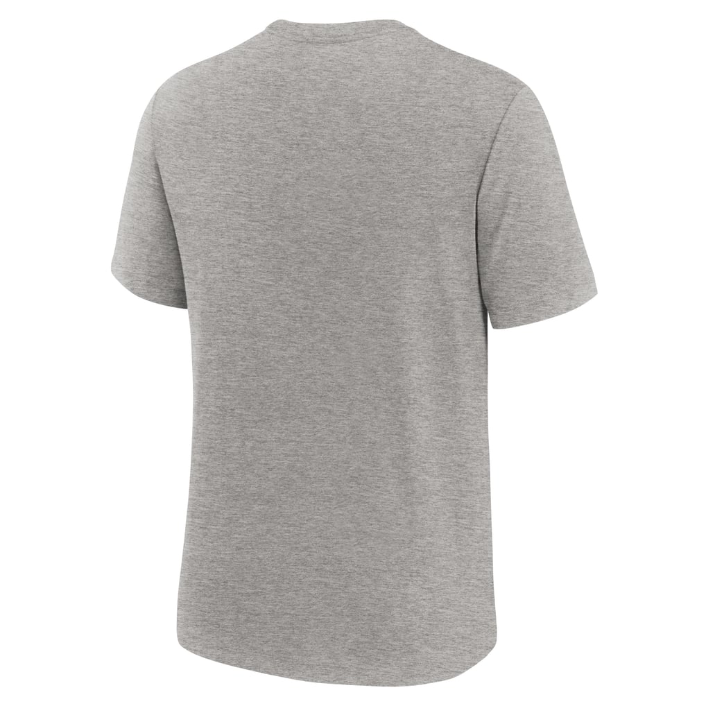 Duke Blue Devils Nike Arch Over Logo Tri-Blend T-Shirt - Heather Gray