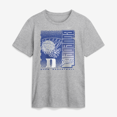  Duke Blue Devils Nike Basketball Refresh T-Shirt - Heather Gray