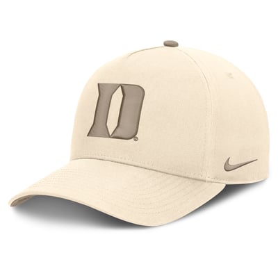 Duke Blue Devils Nike Rise Adjustable Hat - Natural