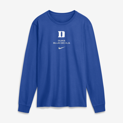 Duke Blue Devils Nike 2026 Sideline Dri-FIT Long Sleeve T-Shirt - Royal