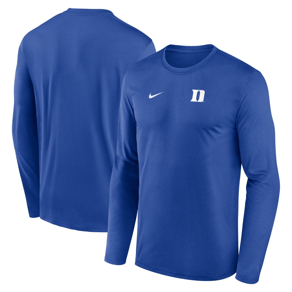 Duke Blue Devils Nike 2026 Sideline Small Logo Legend Dri-FIT Long Sleeve T-Shirt - Royal