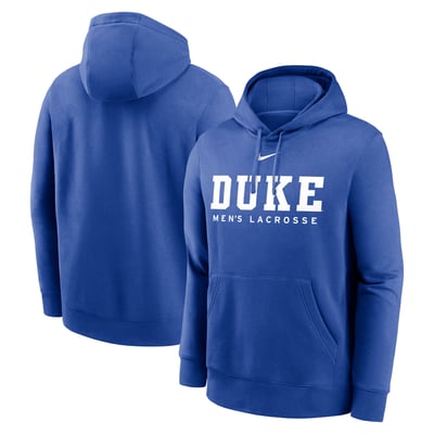 Duke Blue Devils Nike Lacrosse Stacked Fleece Pullover Hoodie - Royal