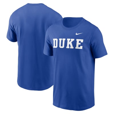 Duke Blue Devils Nike Primetime Wordmark T-Shirt - Royal