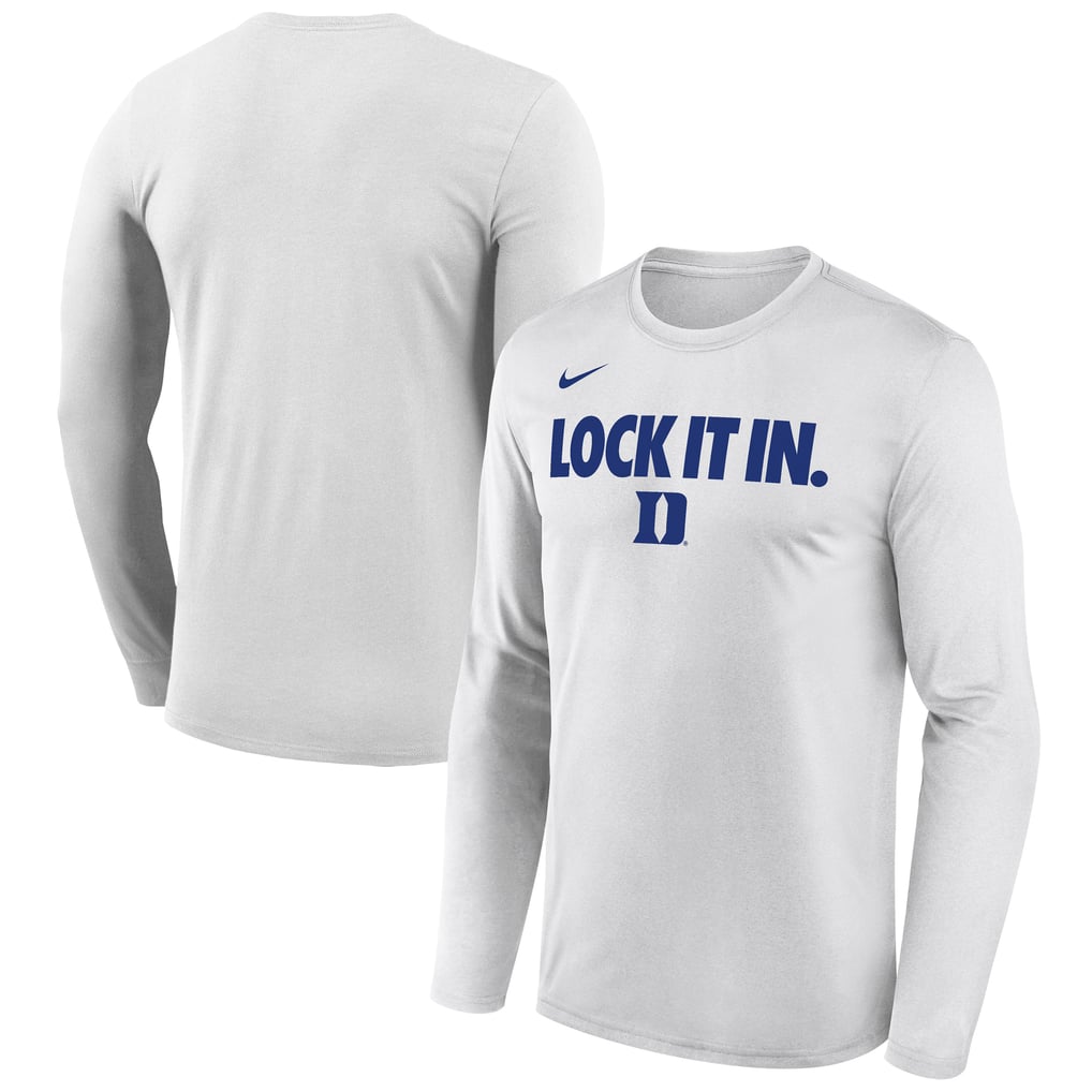 Duke Blue Devils Nike 2026 On-Court Bench Long Sleeve T-Shirt - White