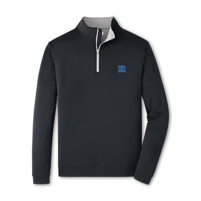  Duke Blue Devils Peter Millar Perth Quarter-Zip Sweatshirt - Black