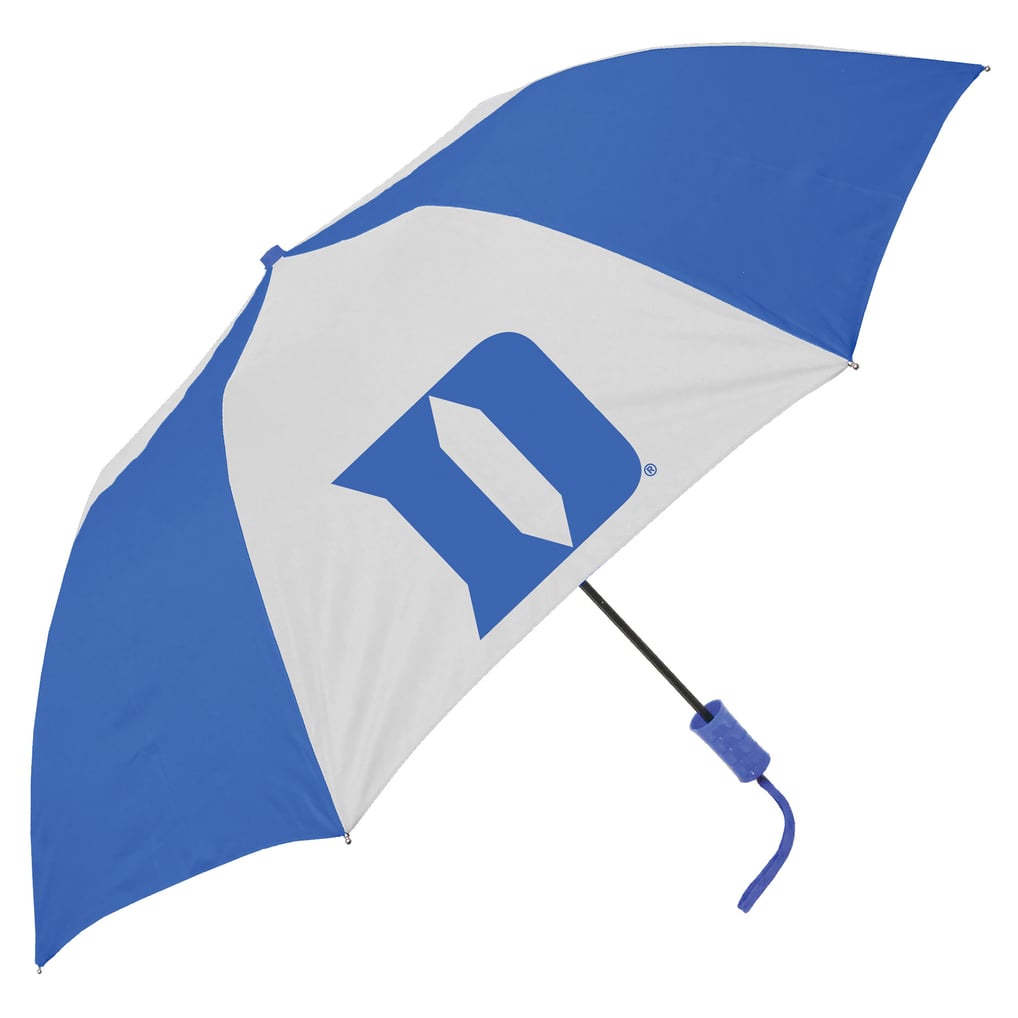 Duke Blue Devils Two-Tone Auto Open Folding Umbrella - Royal/White