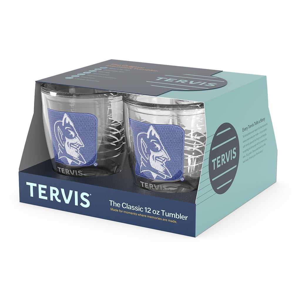 Duke Blue Devils Tervis 4-Pack 12oz. Emblem Tumbler Set