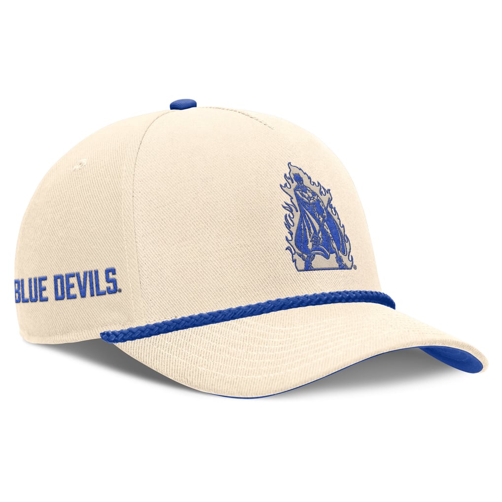  Duke Blue Devils Nike Unisex Legacy Vintage Rope Rise Adjustable Hat - Natural