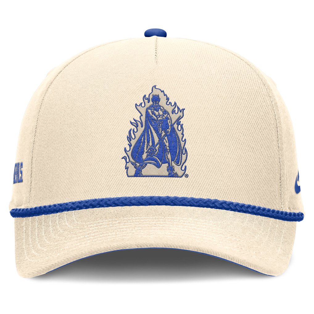  Duke Blue Devils Nike Unisex Legacy Vintage Rope Rise Adjustable Hat - Natural