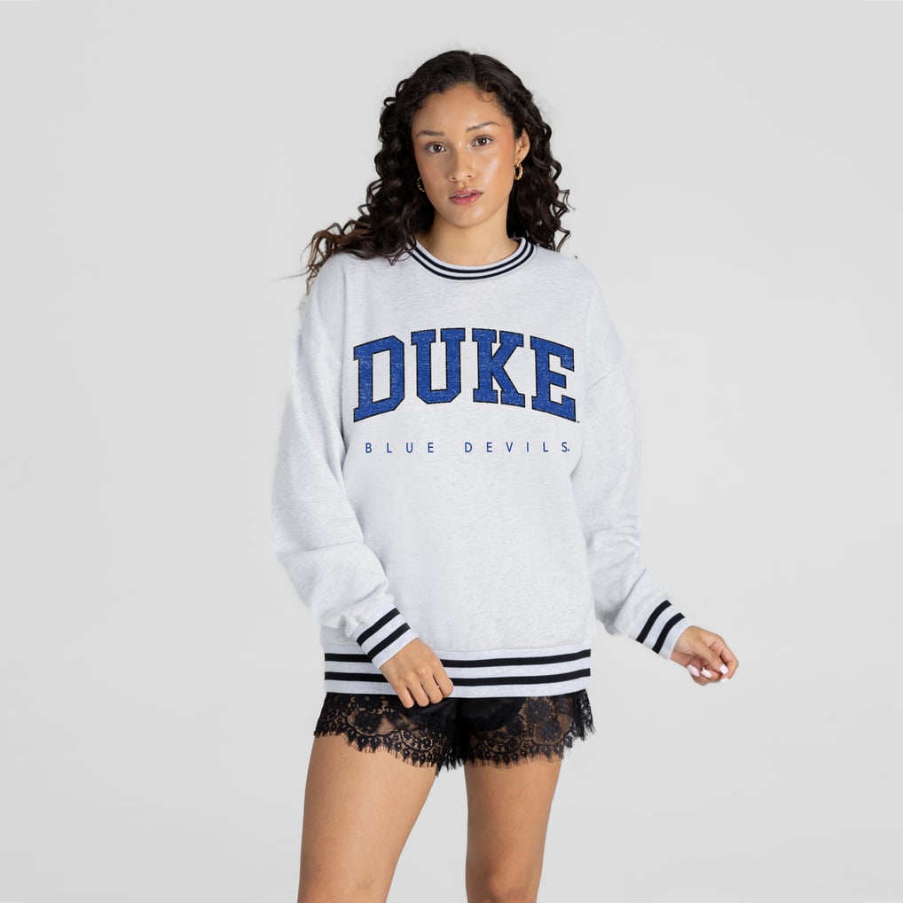 Duke Blue Devils Gameday Couture Women's Easy Energy Sweatshirt - Ash