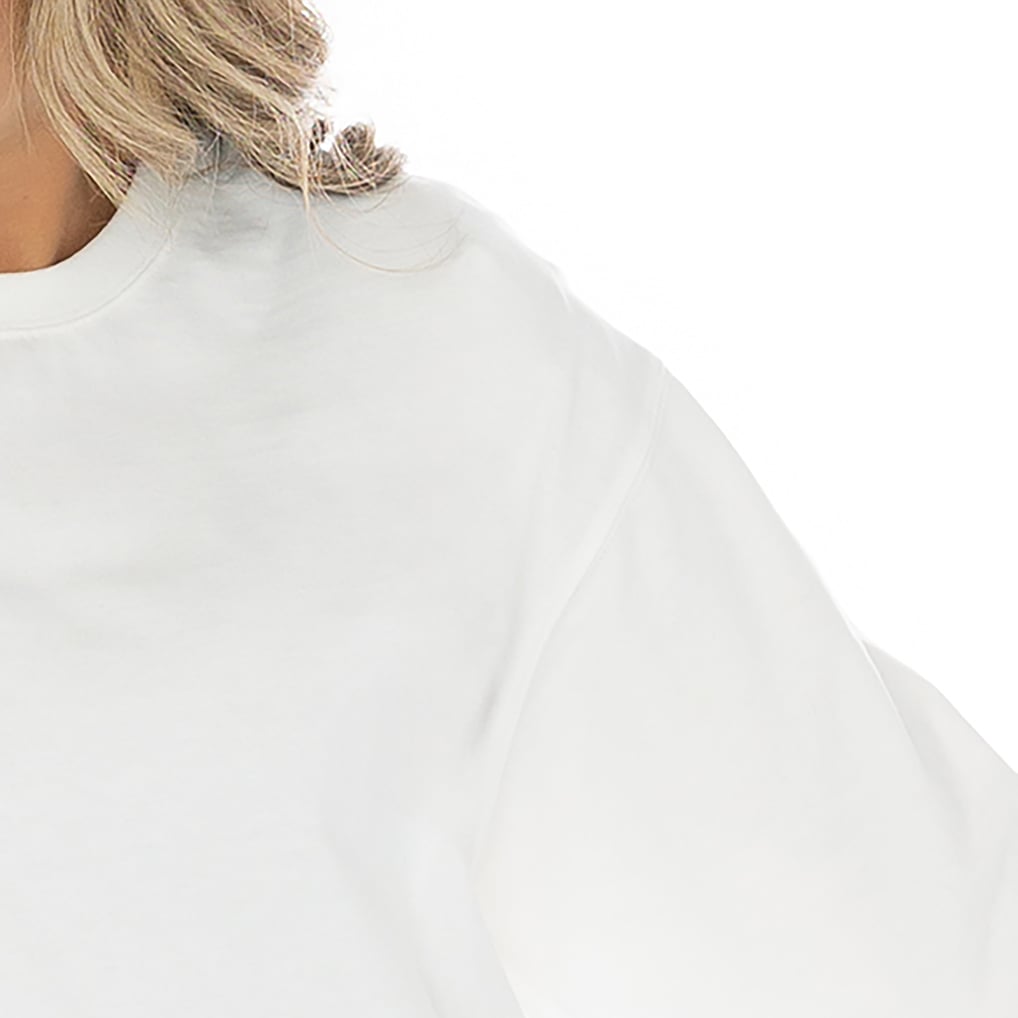 Duke Blue Devils Gameday Couture Women's Midweight Oversized Long Sleeve T-Shirt - White