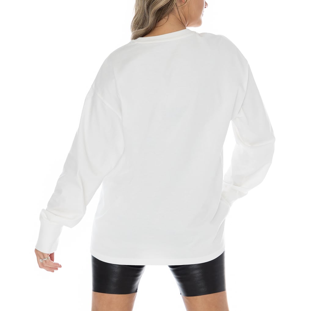 Duke Blue Devils Gameday Couture Women's Midweight Oversized Long Sleeve T-Shirt - White