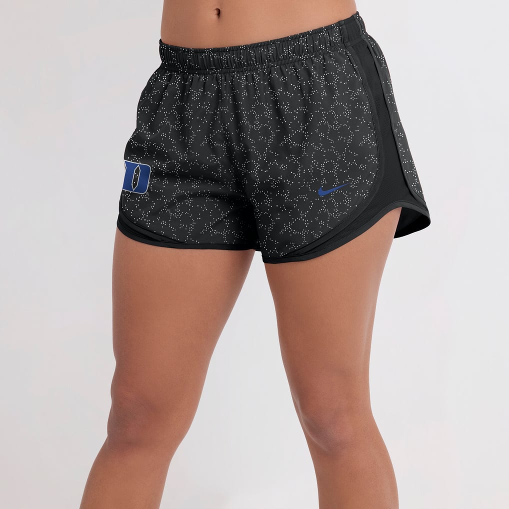 Duke Blue Devils Nike Women's Tempo Pattern Dri-FIT Shorts - Black
