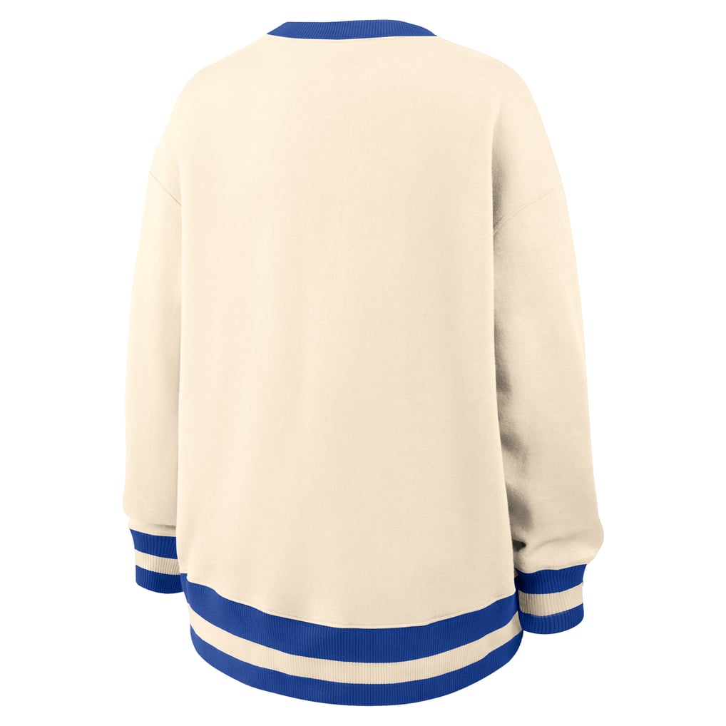  Duke Blue Devils Nike Women's Oversized Legacy Arch Phoenix Sweatshirt - Natural