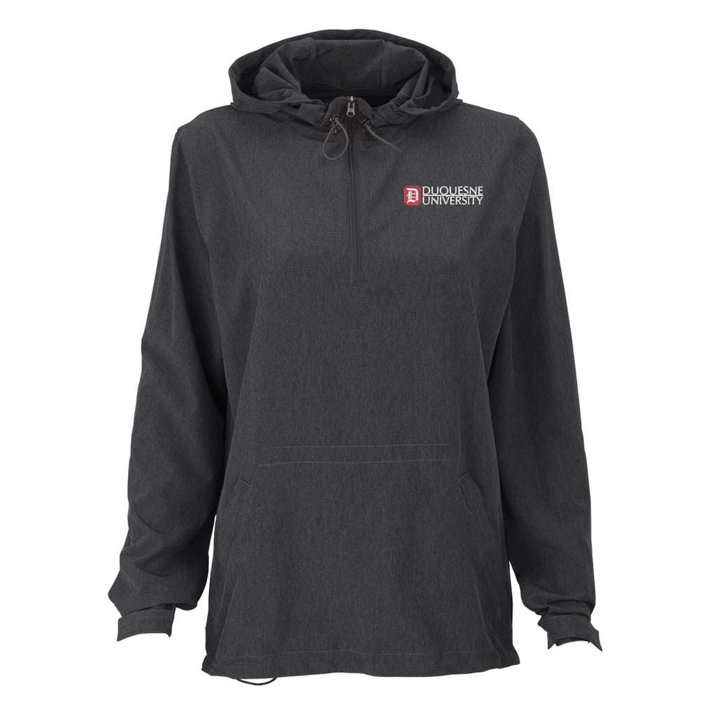 Duquesne Dukes Women's Pullover Stretch Anorak Jacket - Charcoal