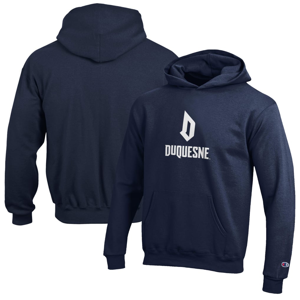 Duquesne Dukes Champion Youth Eco Powerblend Pullover Hoodie - Navy
