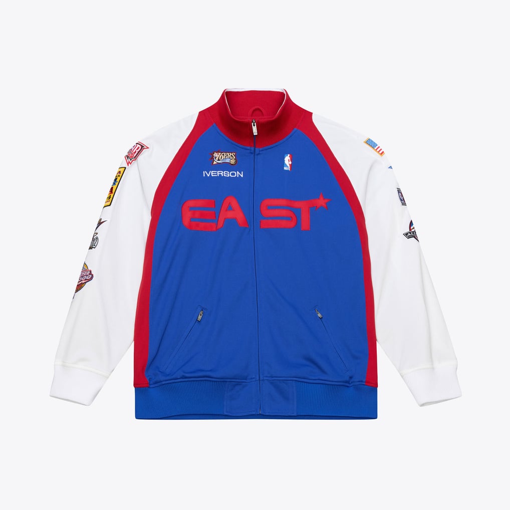 Allen Iverson 2006 NBA All-Star Game Mitchell & Ness Authentic Full-Zip Jacket - Blue/White