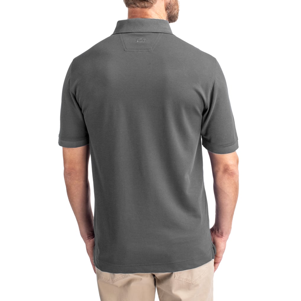 Eastern Washington Eagles Cutter & Buck Advantage Eco Pique Tri-Blend Polo - Gray
