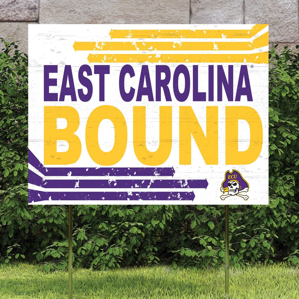 ECU Pirates 18'' x 24'' Bound Yard Sign