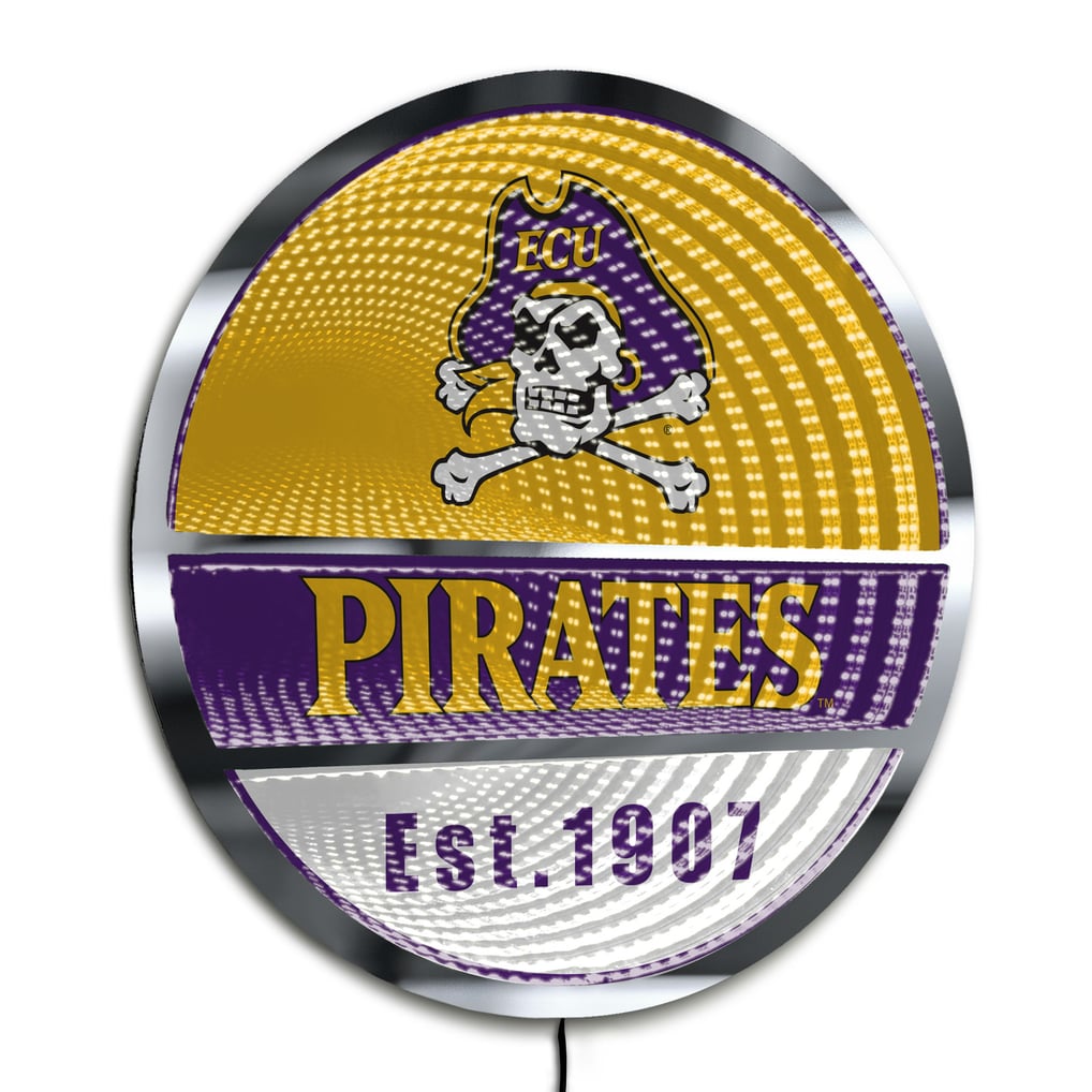 ECU Pirates Three-Cell Circular Infinity Light