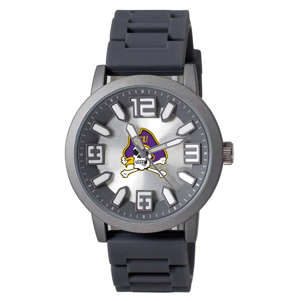 ECU Pirates Enigma Silicone Strap Watch - Black