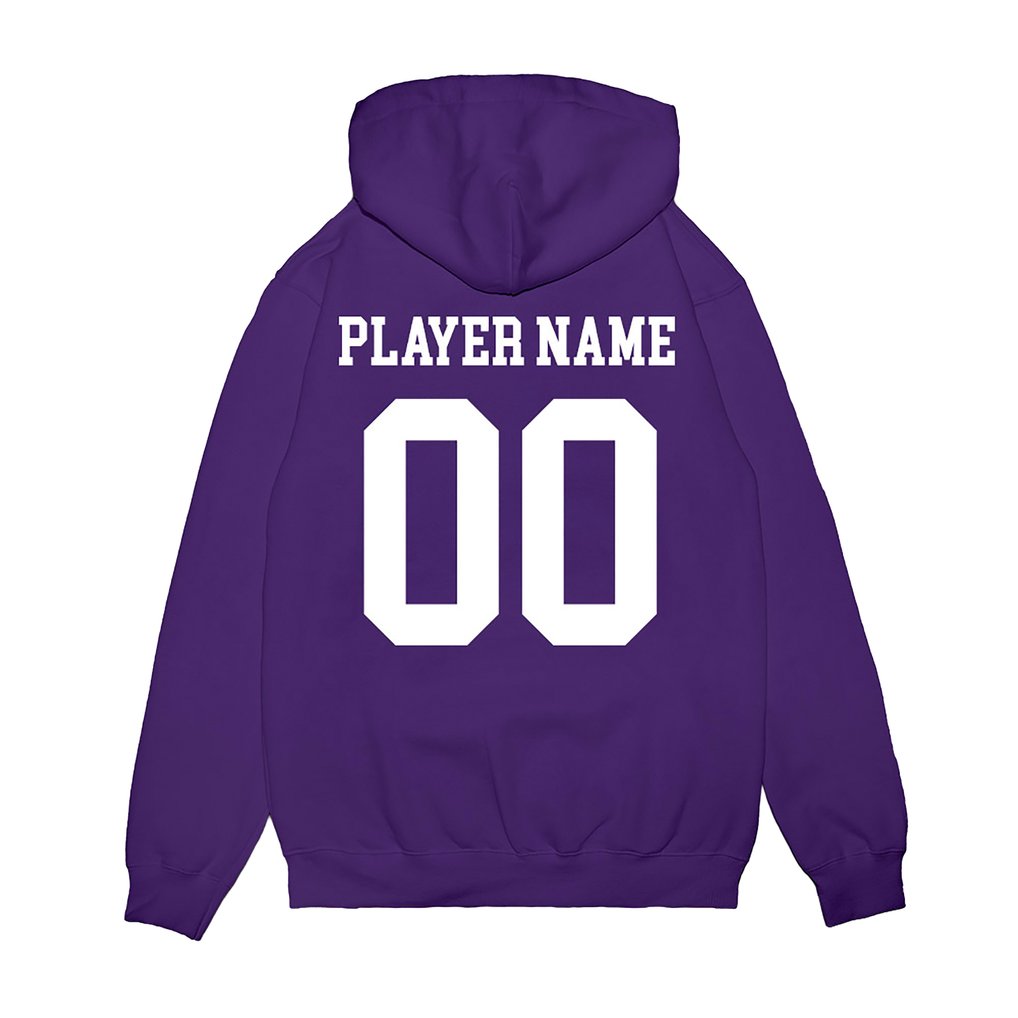 ECU Pirates Unisex NIL Pick-A-Player Baseball Pullover Hoodie - Purple
