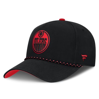 Edmonton Oilers Fanatics Canada Military Appreciation Authentic Pro A-Frame Adjustable Hat - Black