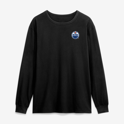 Edmonton Oilers Fanatics Game Long Sleeve T-Shirt - Black