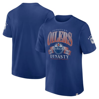 Edmonton Oilers Fanatics Decades Collection Made To Last T-Shirt - Blue