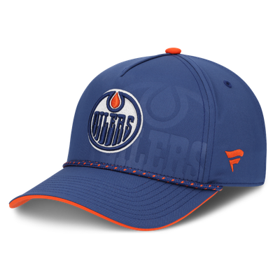  Edmonton Oilers Fanatics On Stage Podium A-Frame Adjustable Hat - Blue