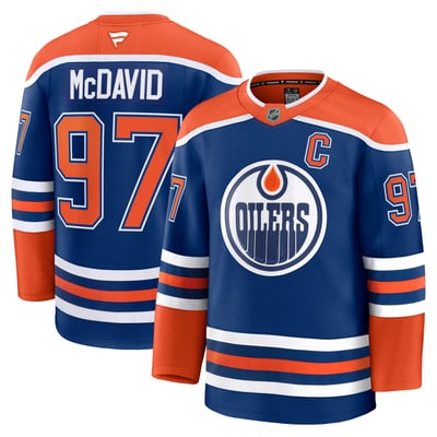 Connor McDavid Edmonton Oilers Fanatics Home Premium Jersey - Royal