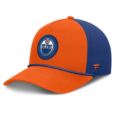 Edmonton Oilers Fanatics Authentic Pro Rink A-Frame Adjustable Hat - Orange