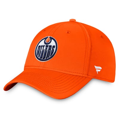 Edmonton Oilers Fanatics Core Primary Logo Flex Hat - Orange