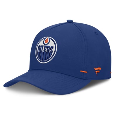 Edmonton Oilers Fanatics Authentic Pro Rink Bar Tacks A-Frame Adjustable Hat - Royal