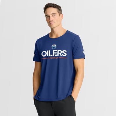 Edmonton Oilers Fanatics Authentic Pro Rink Tech T-Shirt - Royal