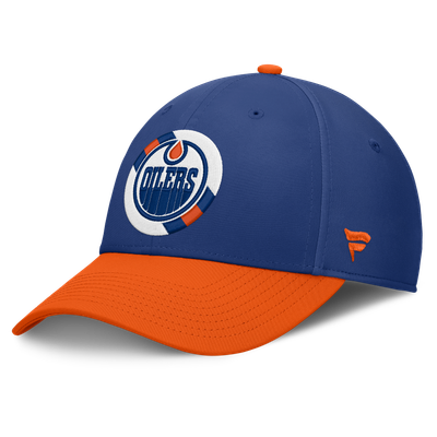  Edmonton Oilers Fanatics Stretch Hat - Royal/Orange
