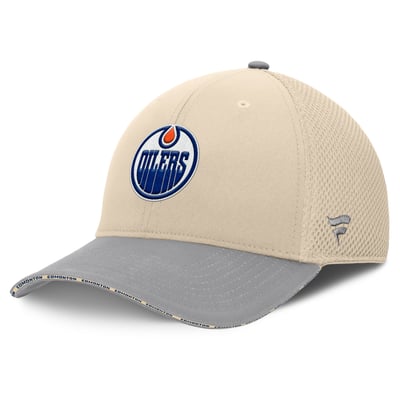 Edmonton Oilers Fanatics Fundamentals Span Flex Hat - Tan
