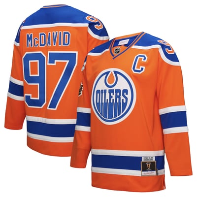 Connor McDavid Edmonton Oilers Mitchell & Ness Power Play Jersey - Orange